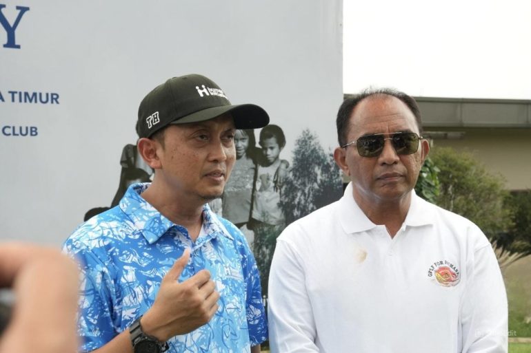 Tomy Hendrajati Presiden Human Initiative membuka turnamen Golf for Humanity 2025 di Bogor