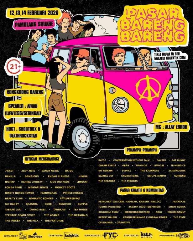 Poster line up musisi Silaturahmi Vol 2 2026