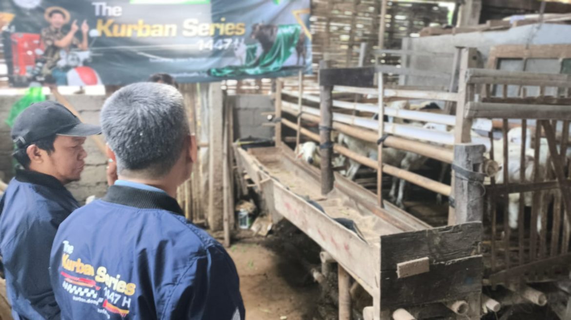 Tim Dompet Dhuafa meninjau kandang domba dalam Program Jantara di Kabupaten Semarang jelang Iduladha 1447 H