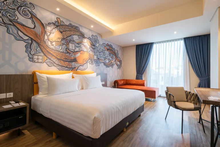Kamar premium Luminor Hotel dalam program Magical Staycation Waringin Hospitality dan Ancol yang menawarkan diskon menginap 10 persen serta promo tiket rekreasi hingga 20 persen.