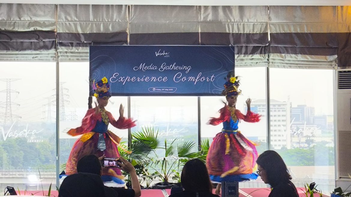 Penampilan tari Betawi memeriahkan acara Media Gathering Vasaka Hotel Jakarta 2026.
