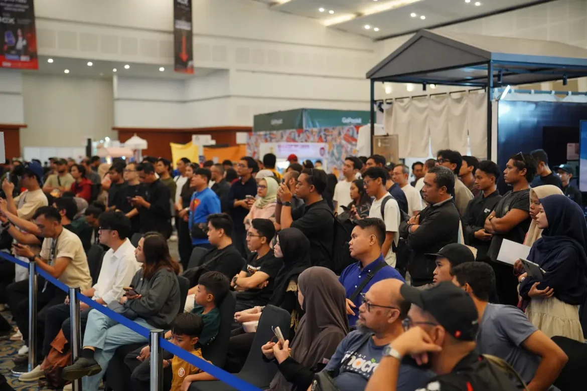 Suasana Indonesia Coffee Expo ICX 2026 Surabaya yang mencatat transaksi lebih dari Rp3 miliar dan dikunjungi lebih dari 16.500 pengunjung.