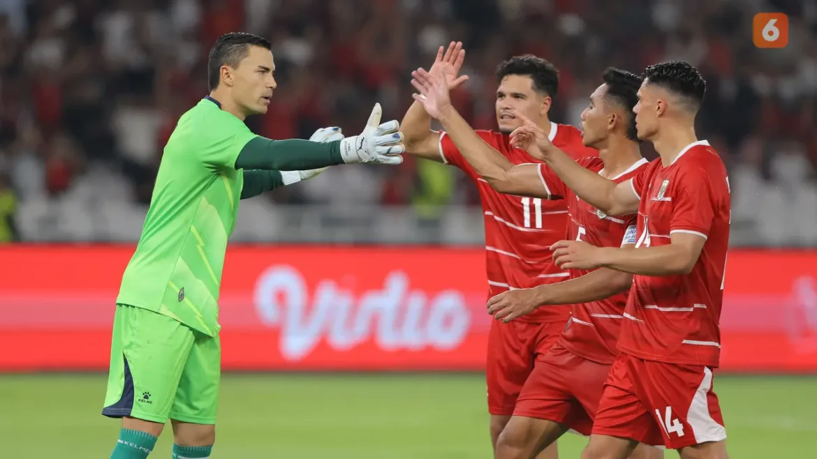 Timnas Indonesia merayakan kemenangan 3-0 atas Oman dalam laga FIFA Matchday 2026 di Stadion Utama Gelora Bung Karno Jakarta.