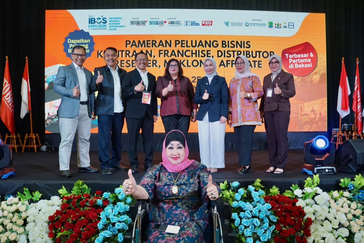 IBOS EXPO 2026 resmi dibuka di Bekasi dengan menghadirkan 100 lebih brand peluang bisnis