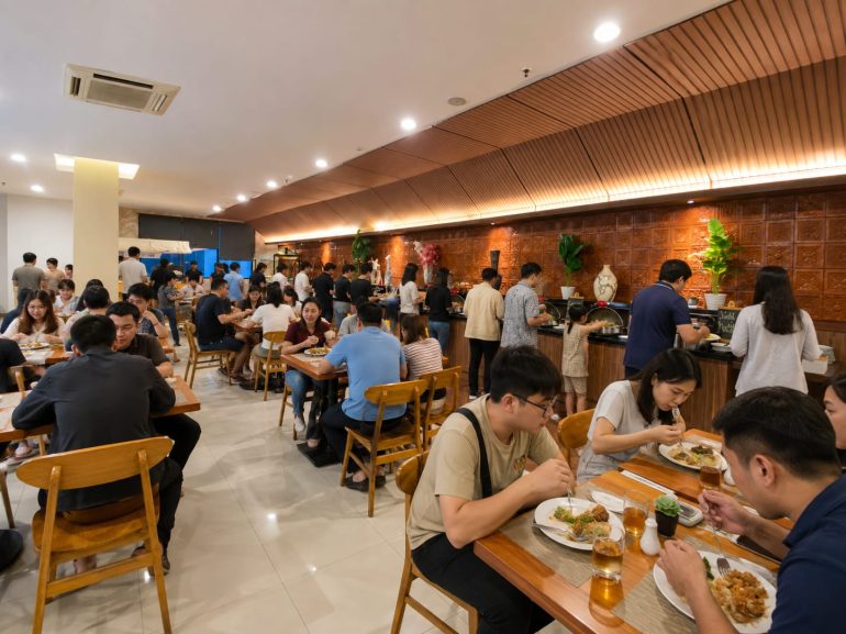 Live music menemani pengunjung saat menikmati Funtastic Dinner AYCE di Hotel 88 Mangga Besar 62.