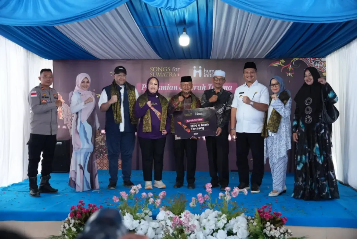 Peresmian renovasi MIN 4 Aceh Tamiang pascabencana