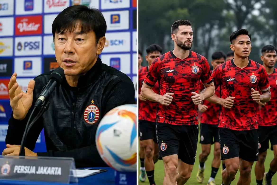 Shin Tae-yong saat membahas kekuatan Persija Jakarta di Piala Presiden 2026
