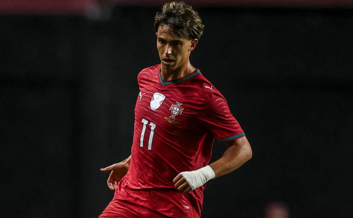 Joao Felix merayakan gol kemenangan Portugal atas Wales