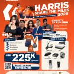 Poster HARRIS SHARE THE MILES 2026 Charity 7K Fun Run di Bekasi