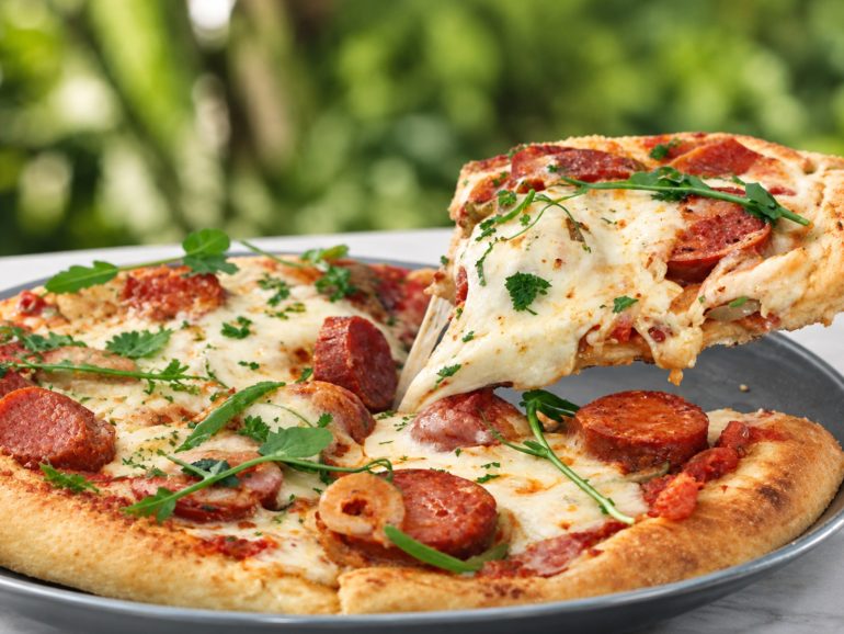 Oktoberfest Delight Hotel Ciputra Jakarta dengan menu Currywurst Pizza