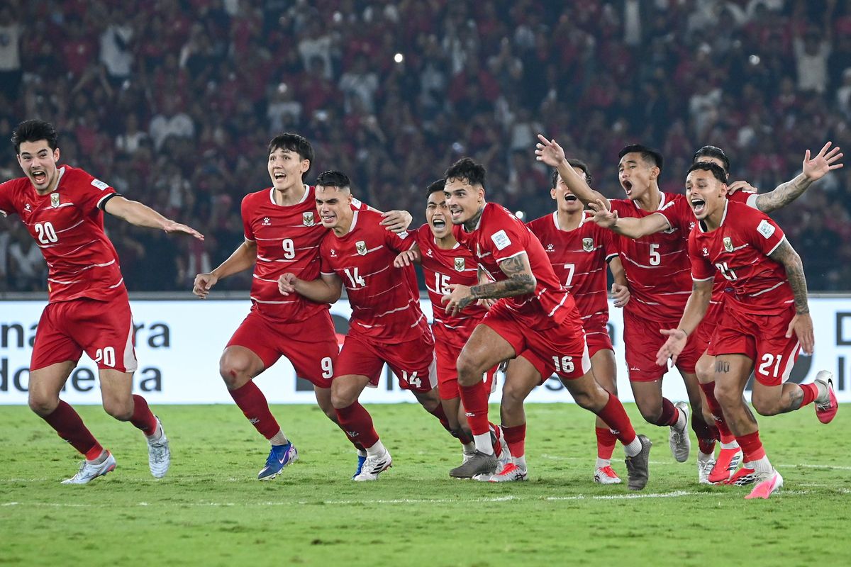 Timnas Indonesia merayakan kemenangan setelah menjuarai FIFA ASEAN Cup 2026 Title gambar: